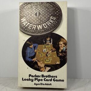 Vintage 1972 Parker Brothers Waterworks Leaky Pipe Card Game COMPLETE USA